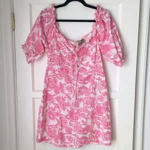 ASOS Pink Paisley Mini Dress